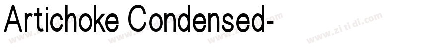 Artichoke Condensed字体转换